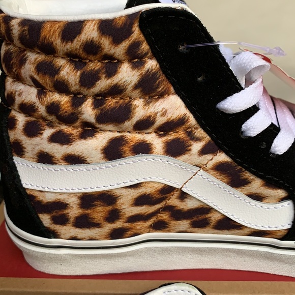 VANS SK8-HI LEOPARD BLACK/TRUE WHITE WMNS - Picture 6 of 16